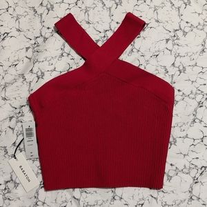 Aritzia Wilfred Sculpt Knit Criss Cross Tank - Lillooet - Size S